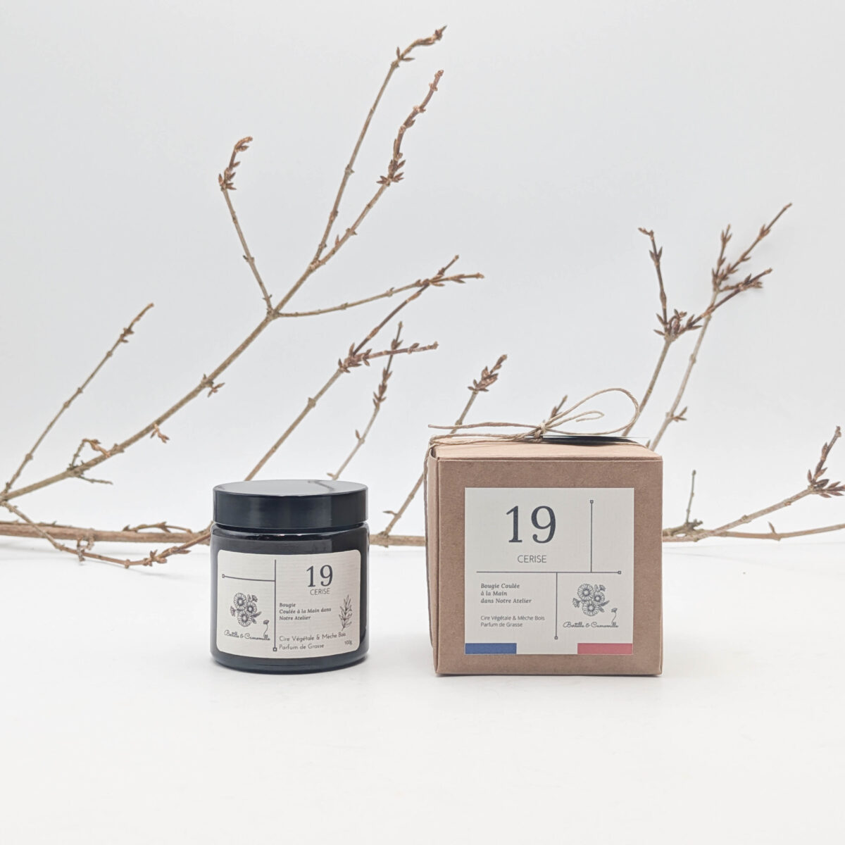 Bougie Parfumée Cerise 19 - Petite 100 Gr