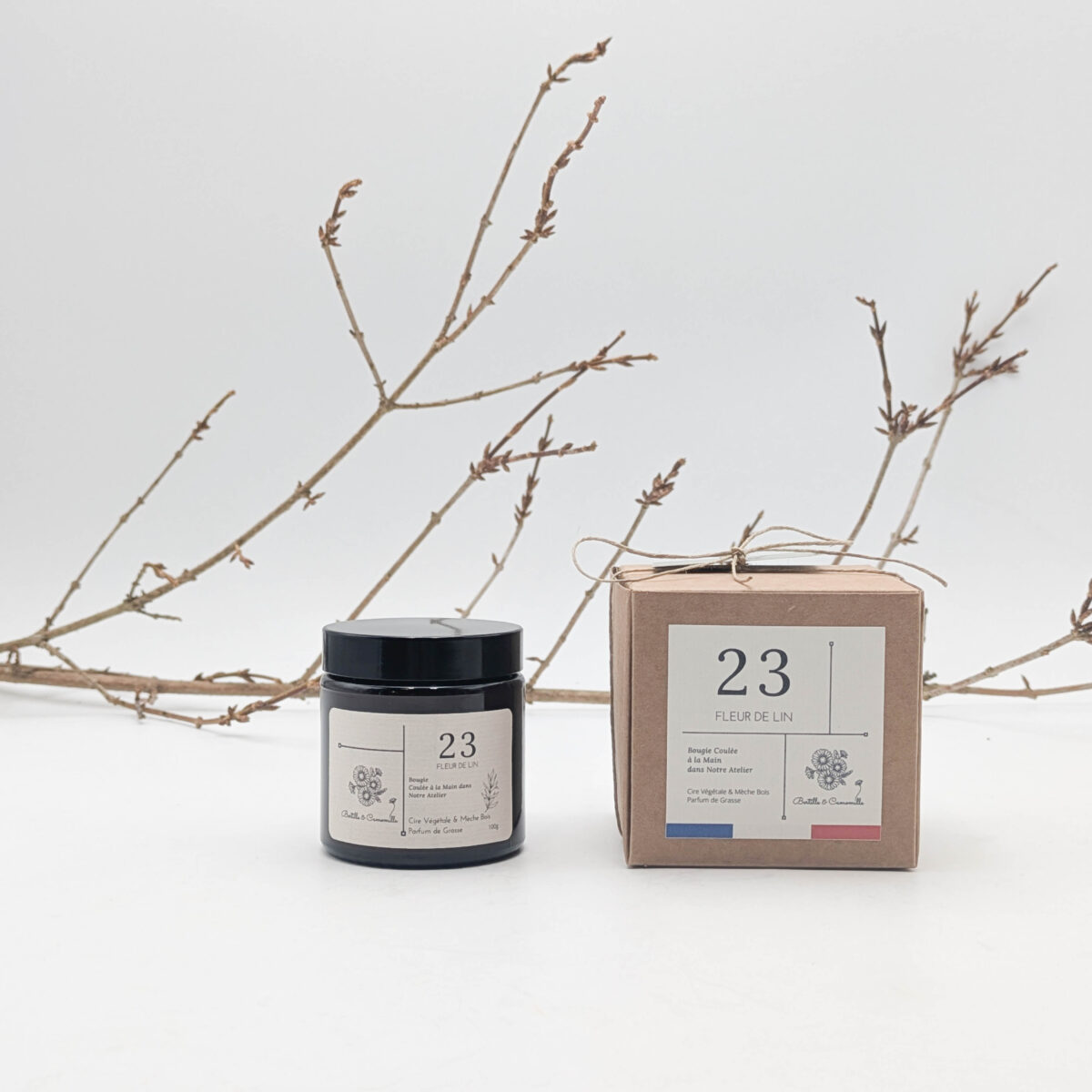 Bougie Parfumée Fleur De Lin 23 - Petite 100 Gr