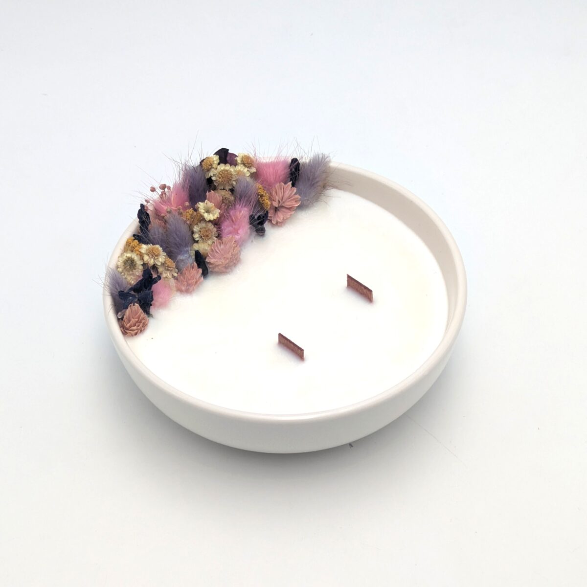 Bougie Fleurs Séchées - Violette