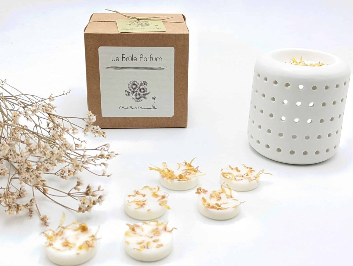 Brule parfum Blanc fondants parfumés vanille Bertille La Famille de Camomille