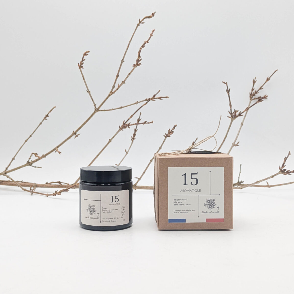 Bougie Parfumée Aromatique 15 - Petite 100 Gr