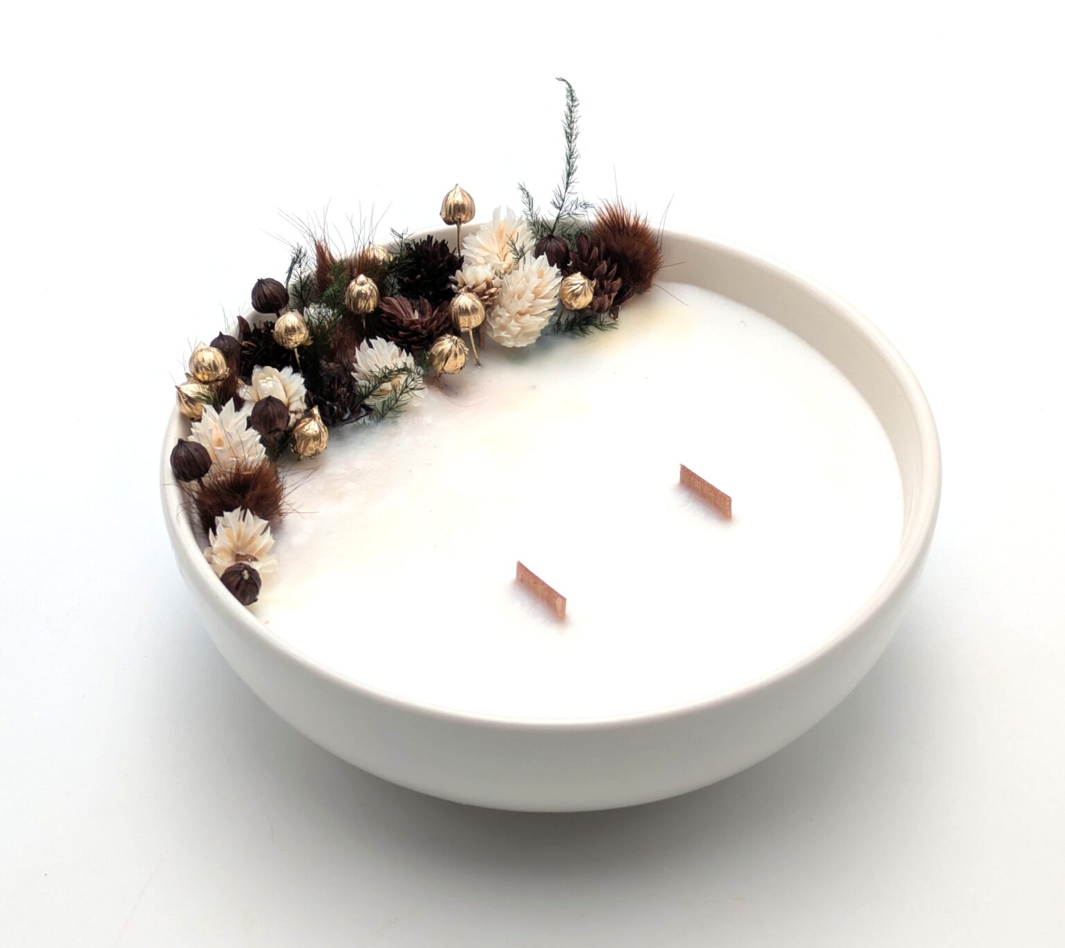 Grande Bougie Fleurs Séchées - Mon Beau Sapin