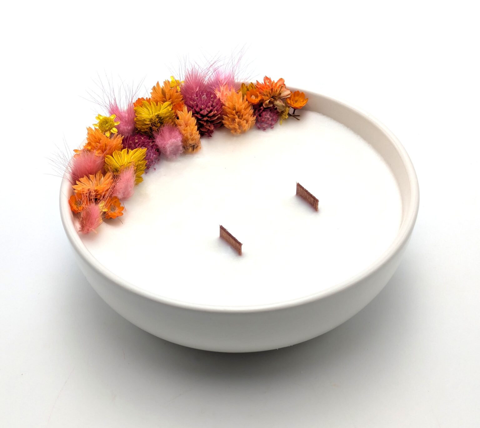 Grande Bougie Fleurs Séchées - Toscane