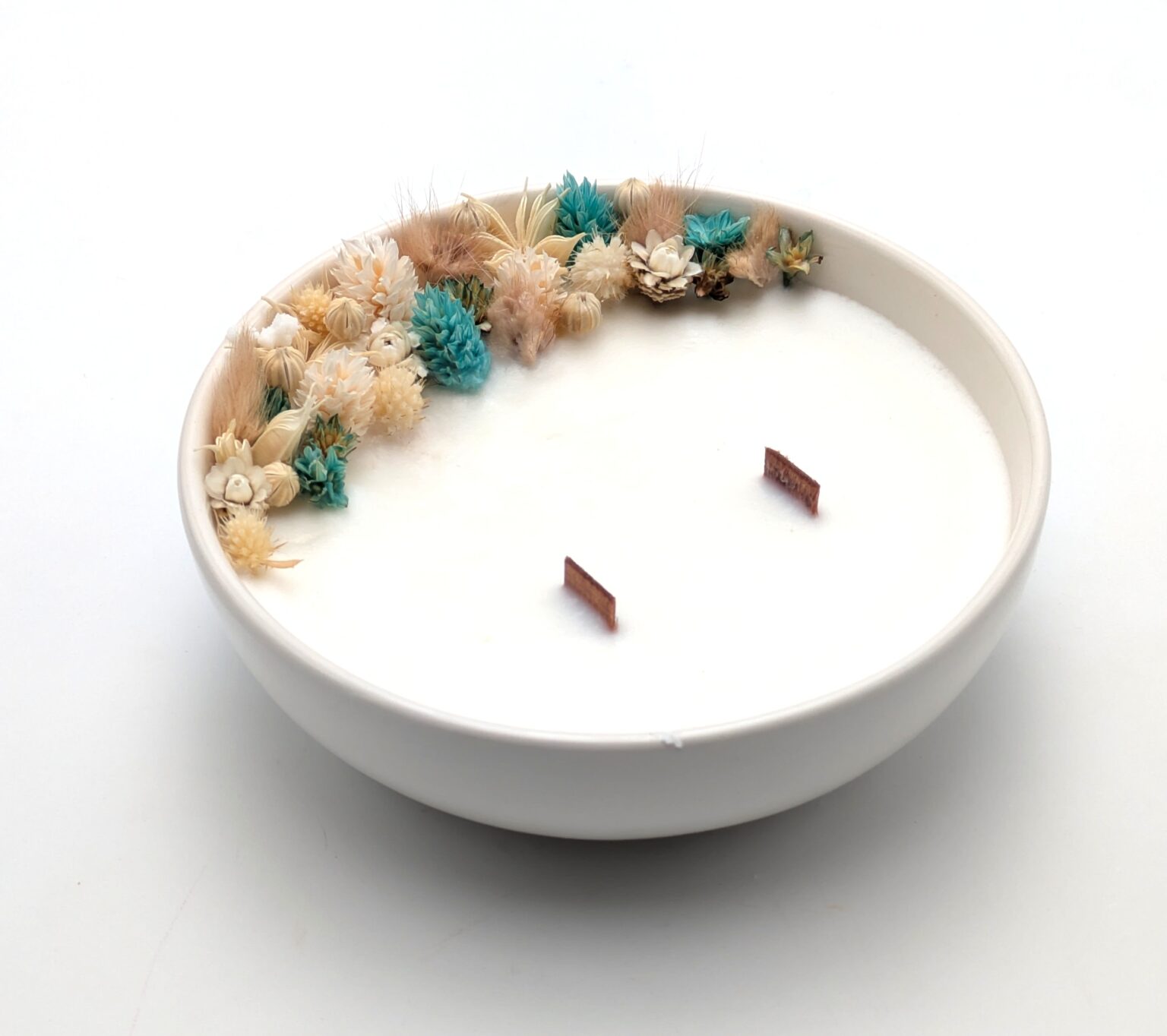 Grande Bougie Fleurs Séchées - Polynésie