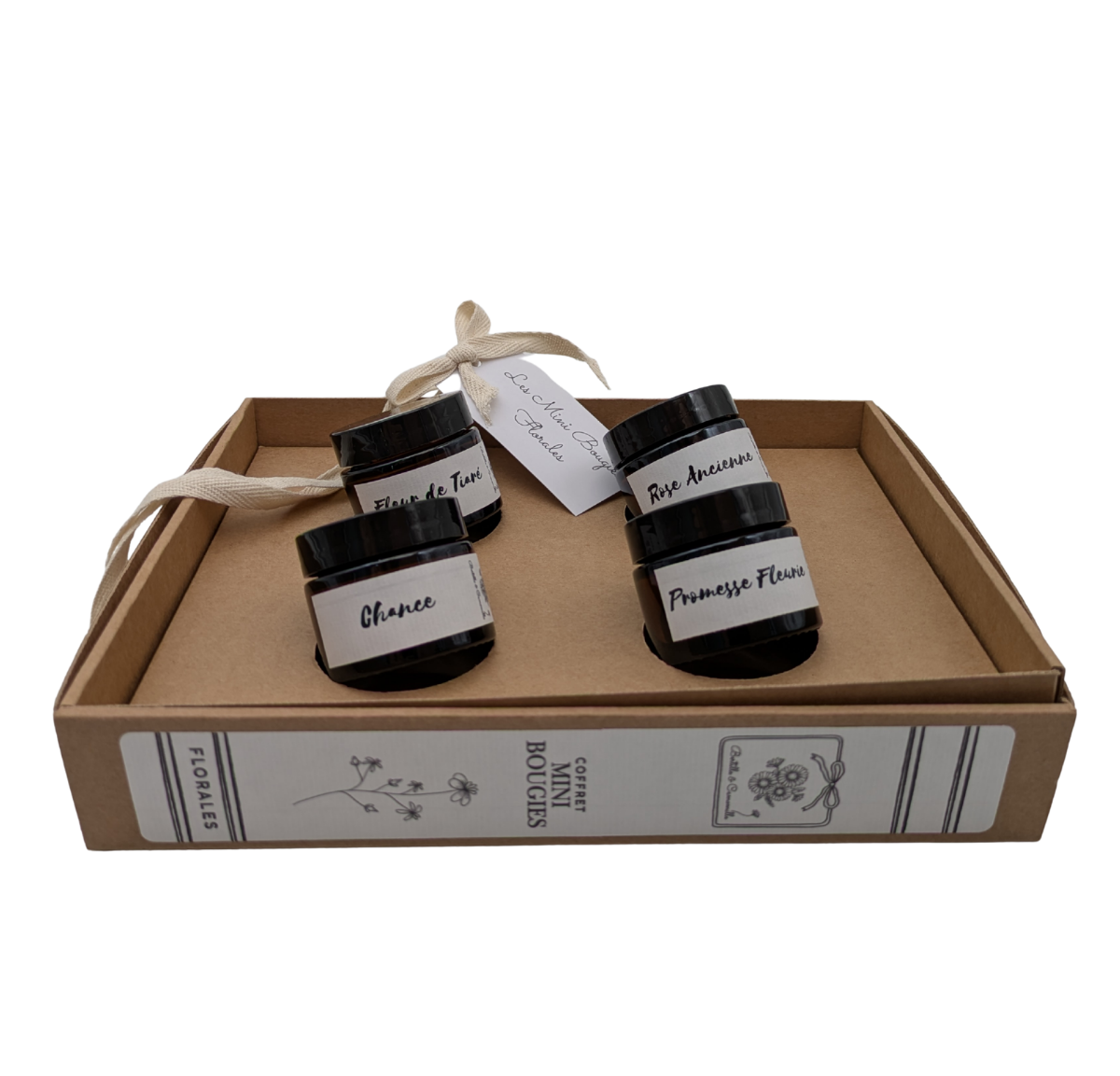 Coffret les mini bougies florales