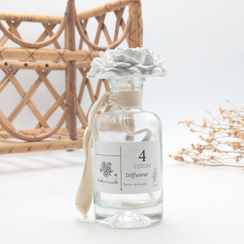 Diffuseurs en plâtre 100ml, parfum Coton.
