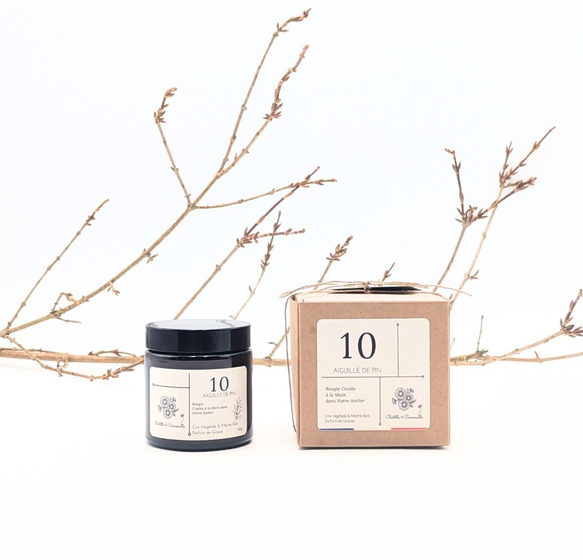 Bougie Parfumée Aiguille de Pin 10