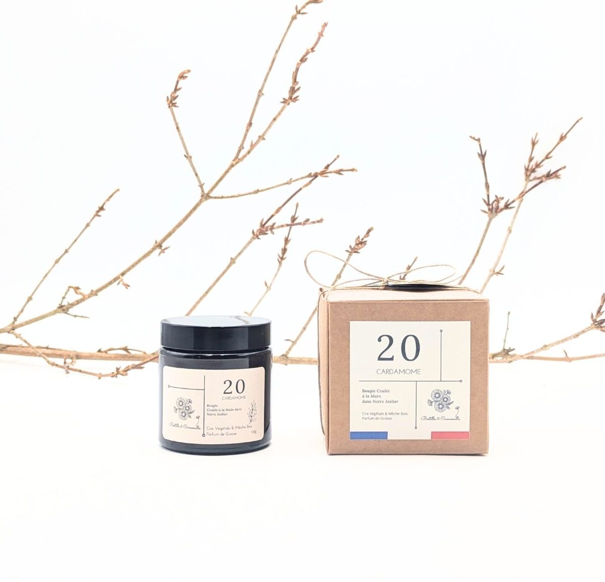 Bougie Apothicaire 100g - Cardamome.