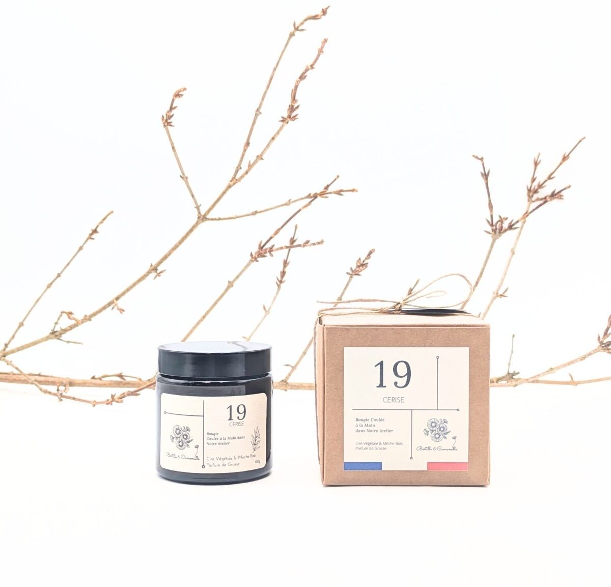 Bougie Parfumée Cerise 19 - Petite 100 Gr