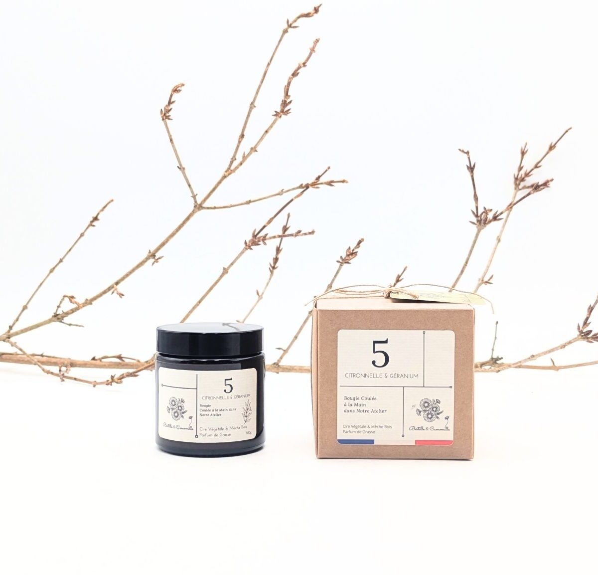 Bougie Apothicaire 100g - Citronnelle Géranium