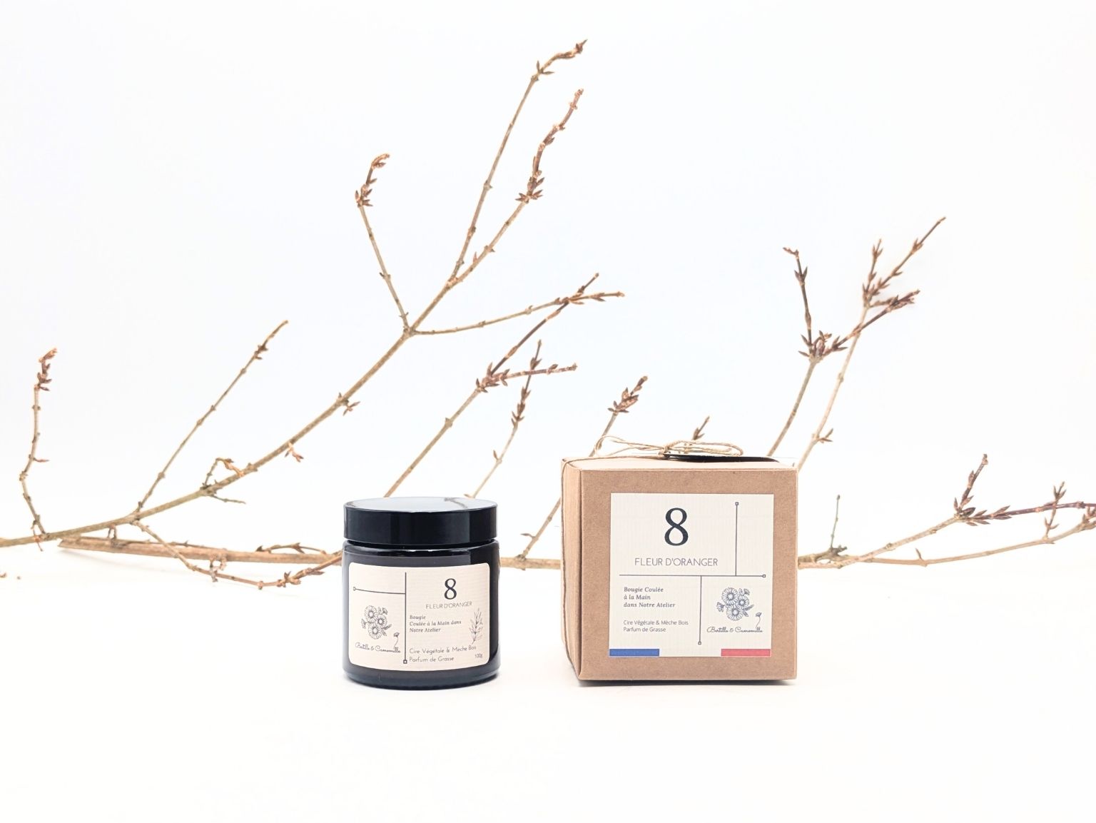 Bougie Parfumée Fleur d'Oranger 8