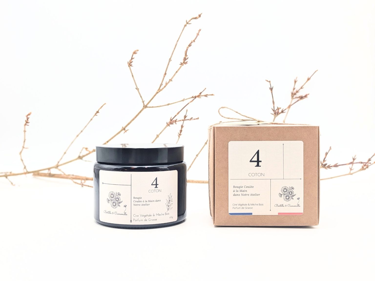 Grande bougie apothicaire 470g