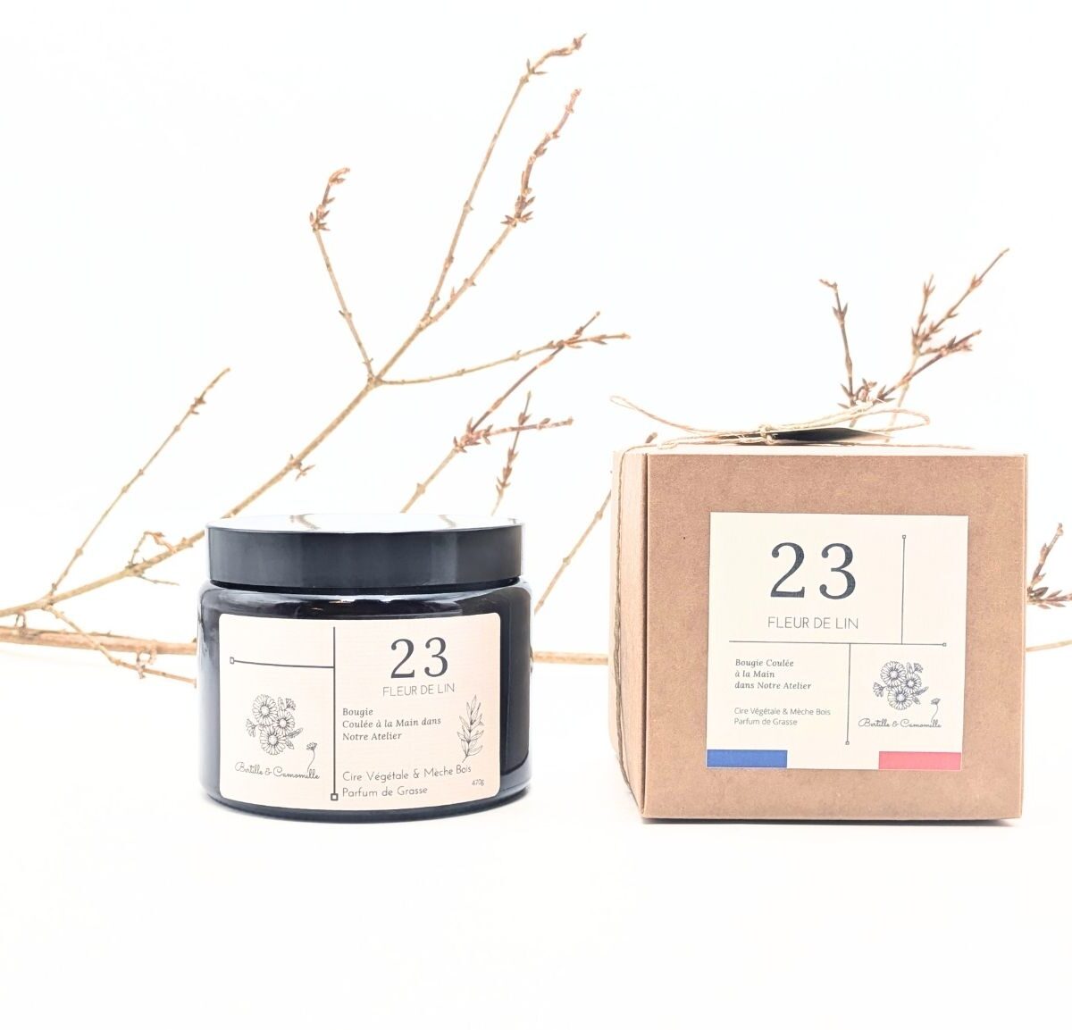 Bougie Parfumée Fleur De Lin 23