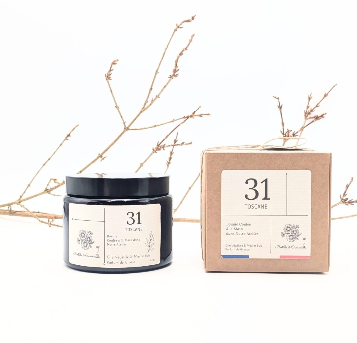 Bougie Parfumée Toscane 31 - Grande 470 Gr