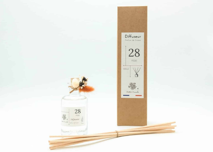 Diffuseur en verre 100 ml Figue.