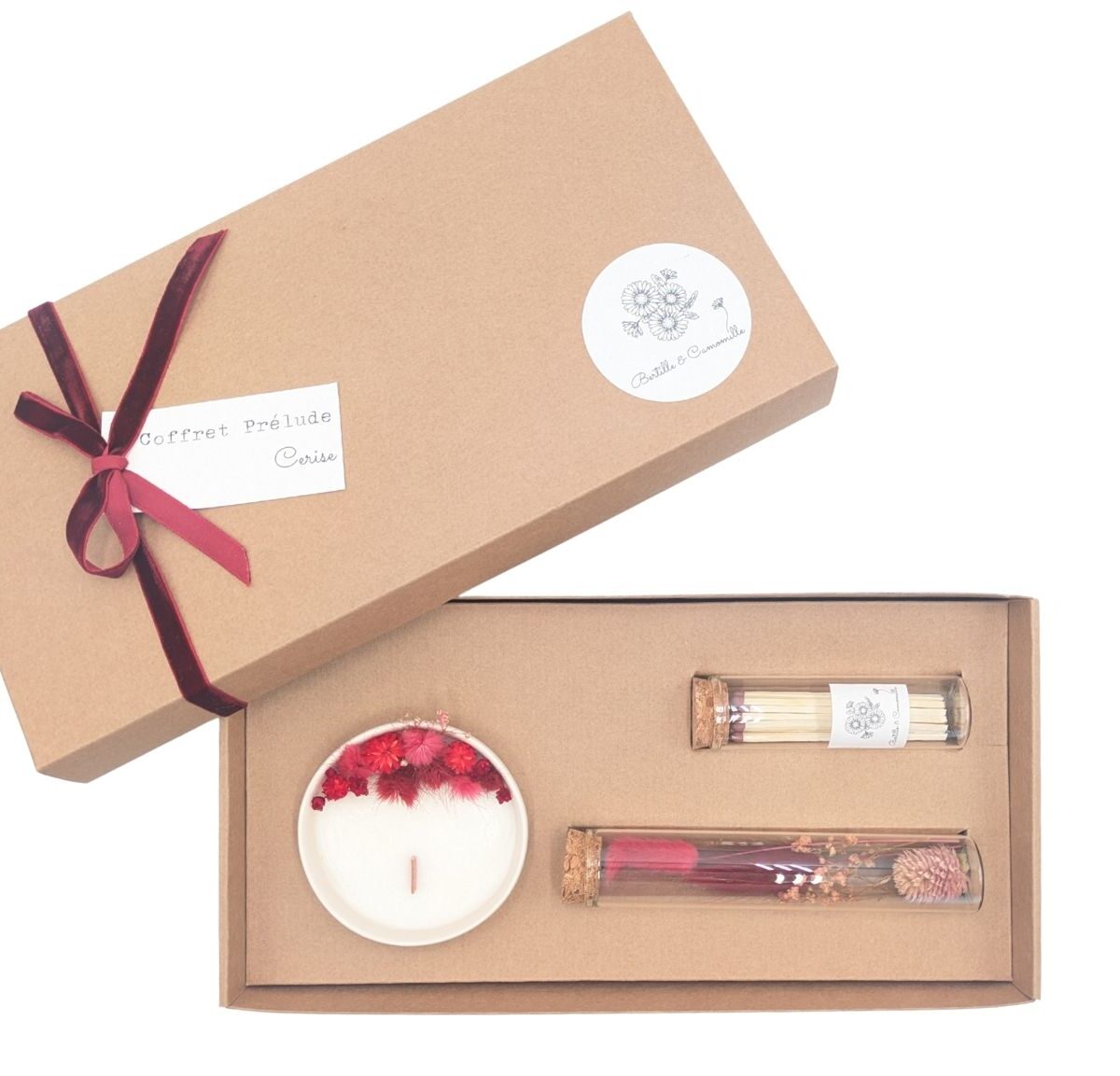 Coffret Bougie Prélude Cerise