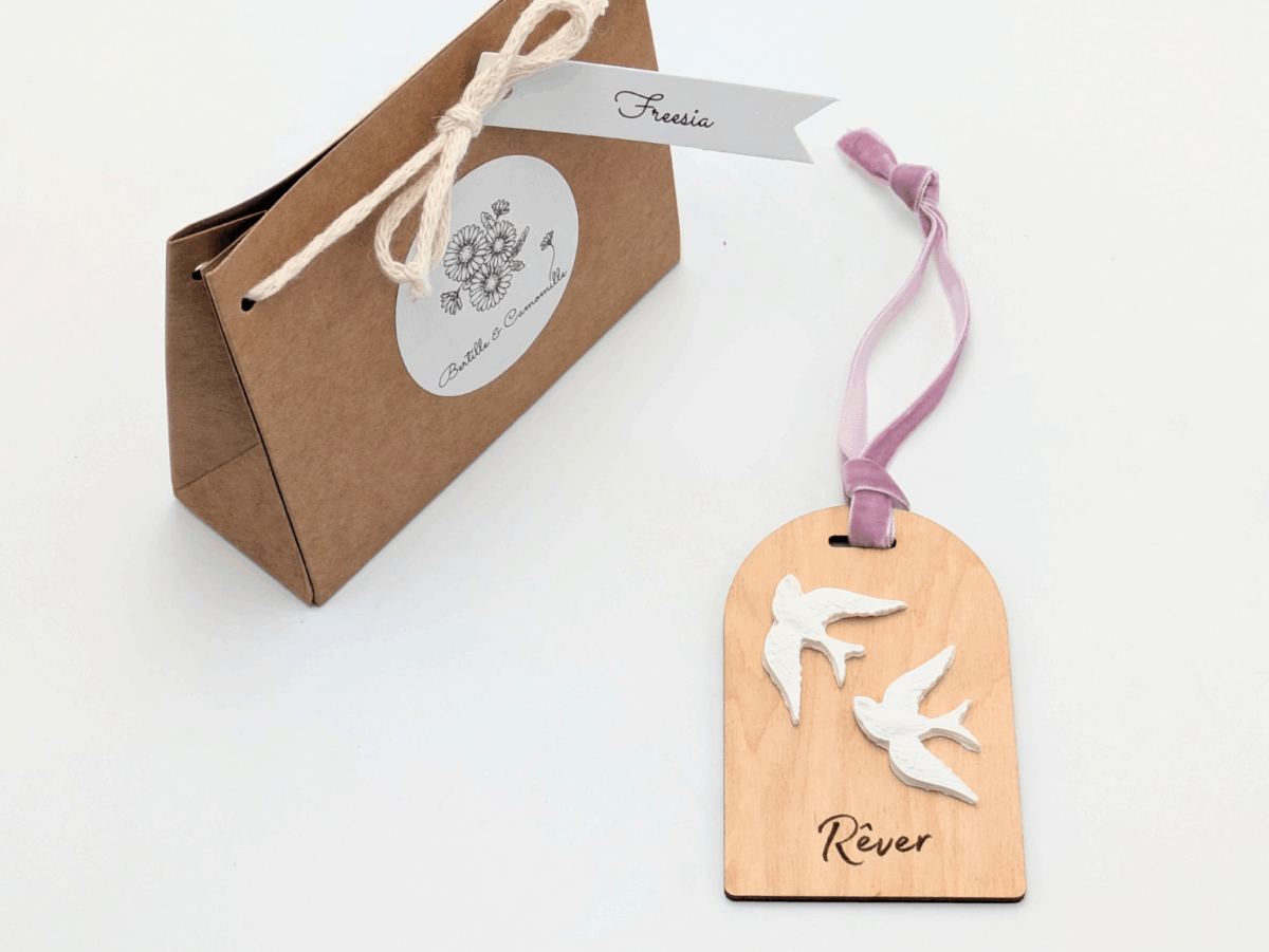 Décor en Plâtre Parfumé avec Message – Freesia – Image 2