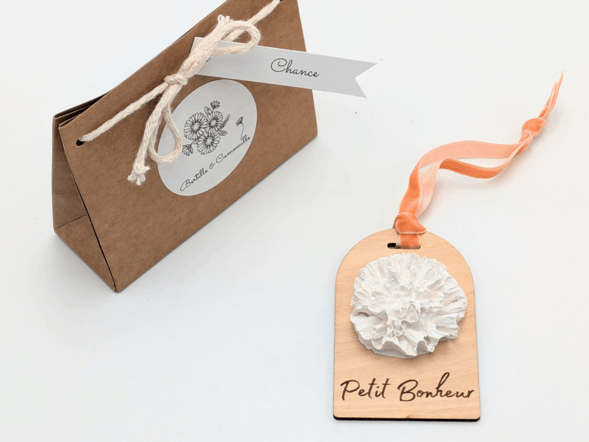 Décor en Plâtre Parfumé avec Message – Chance – Image 2