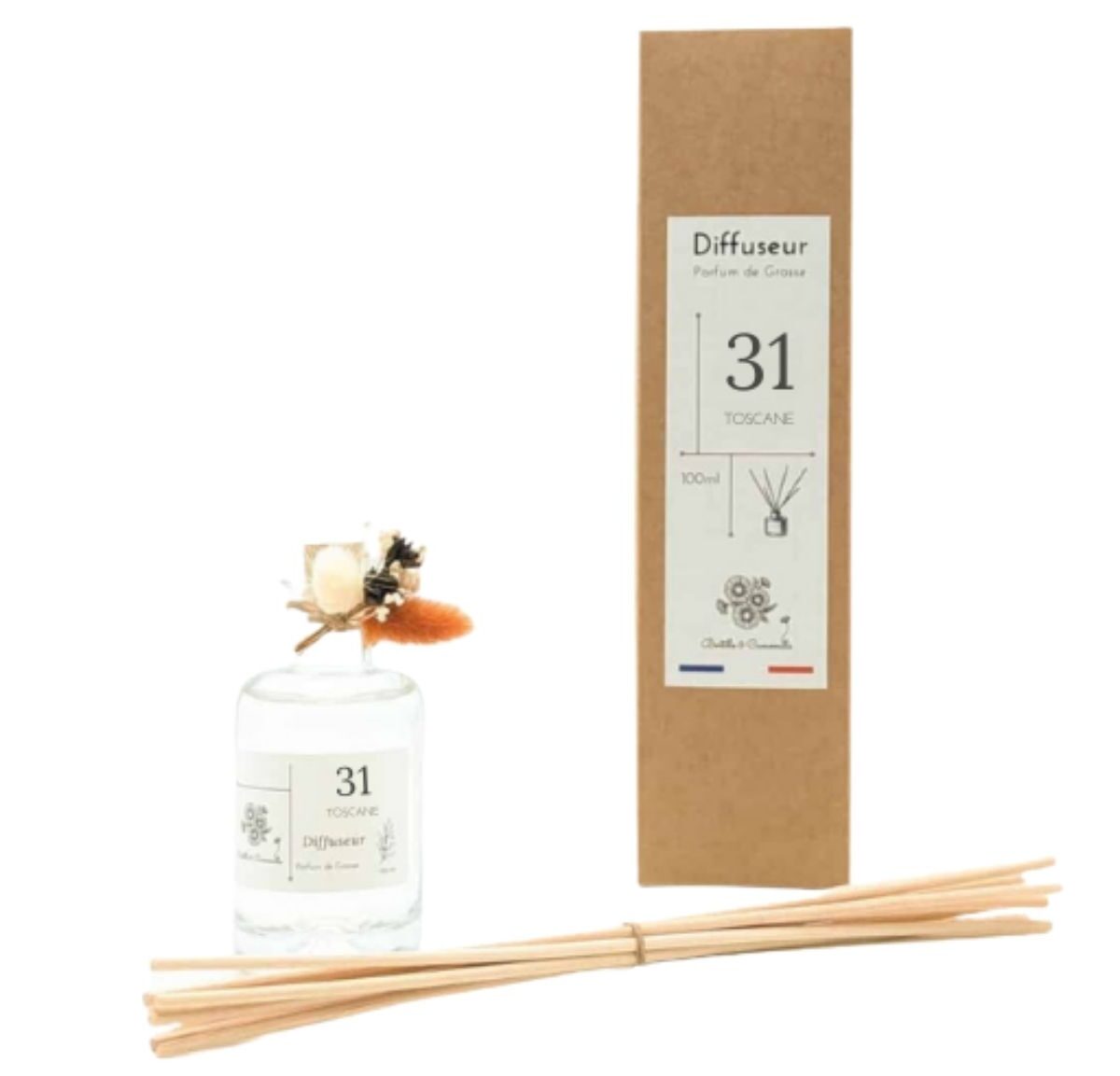 Diffuseur de Parfum en verre - Toscane