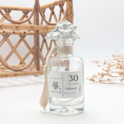 Diffuseur en plâtre 100ml, parfum polynésie.
