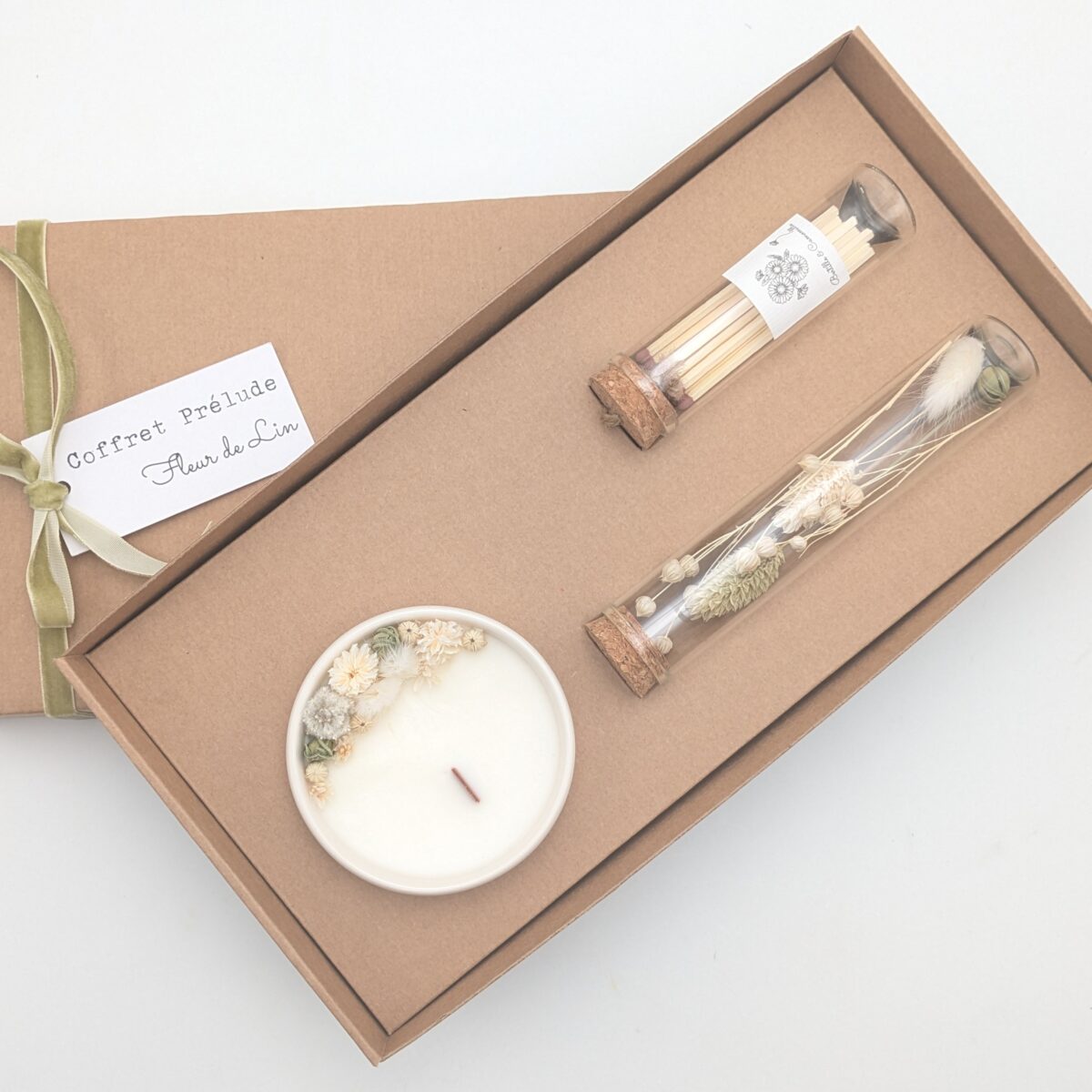 Coffret Bougie Prélude Fleur de Lin.