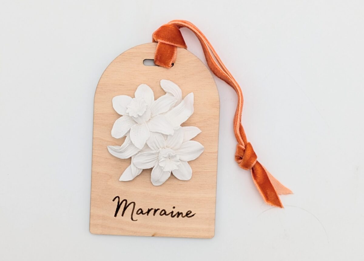 Décor en Plâtre Parfumé avec Message – Fleur d'Oranger – Image 3
