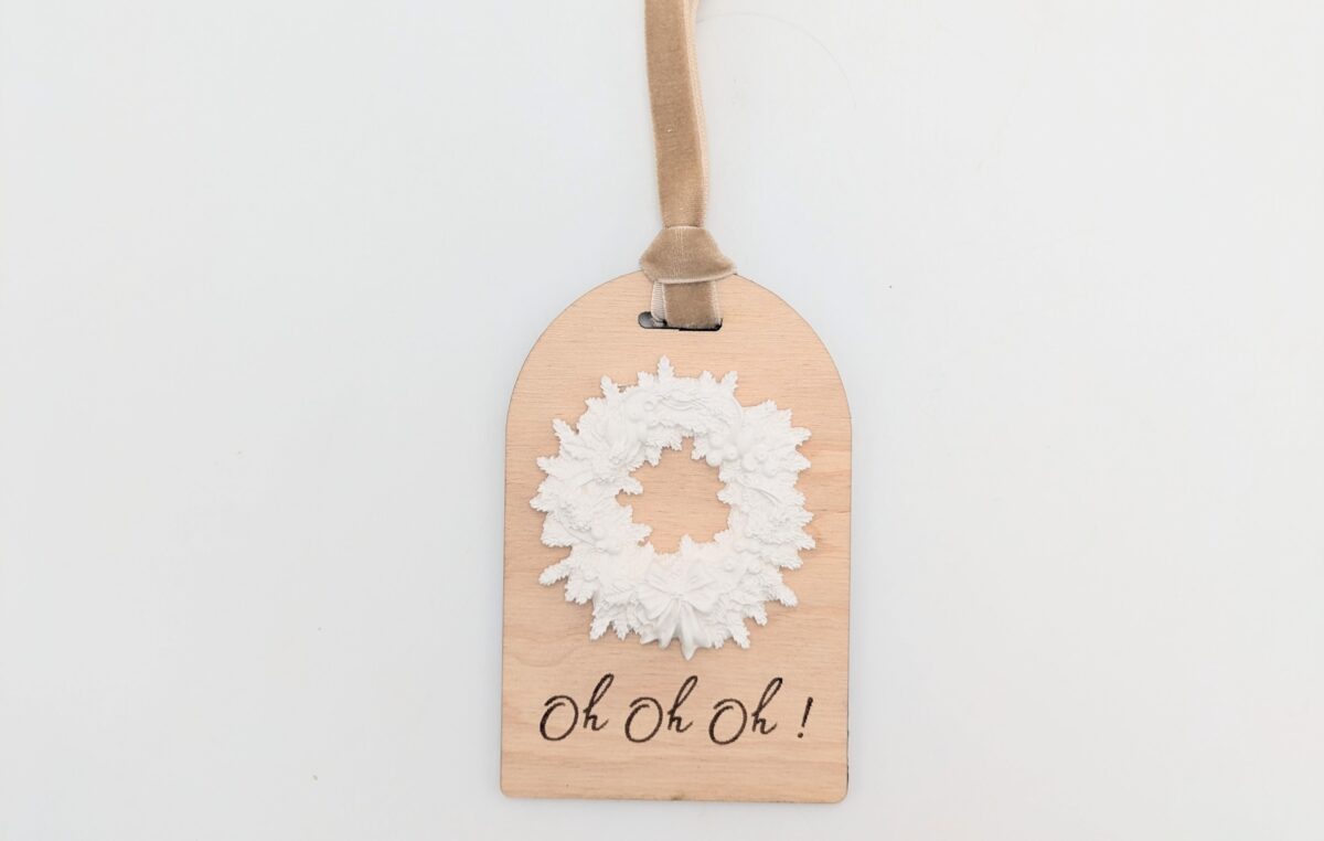 Décor en Plâtre Parfumé avec Message – Marron Glacé – Image 3