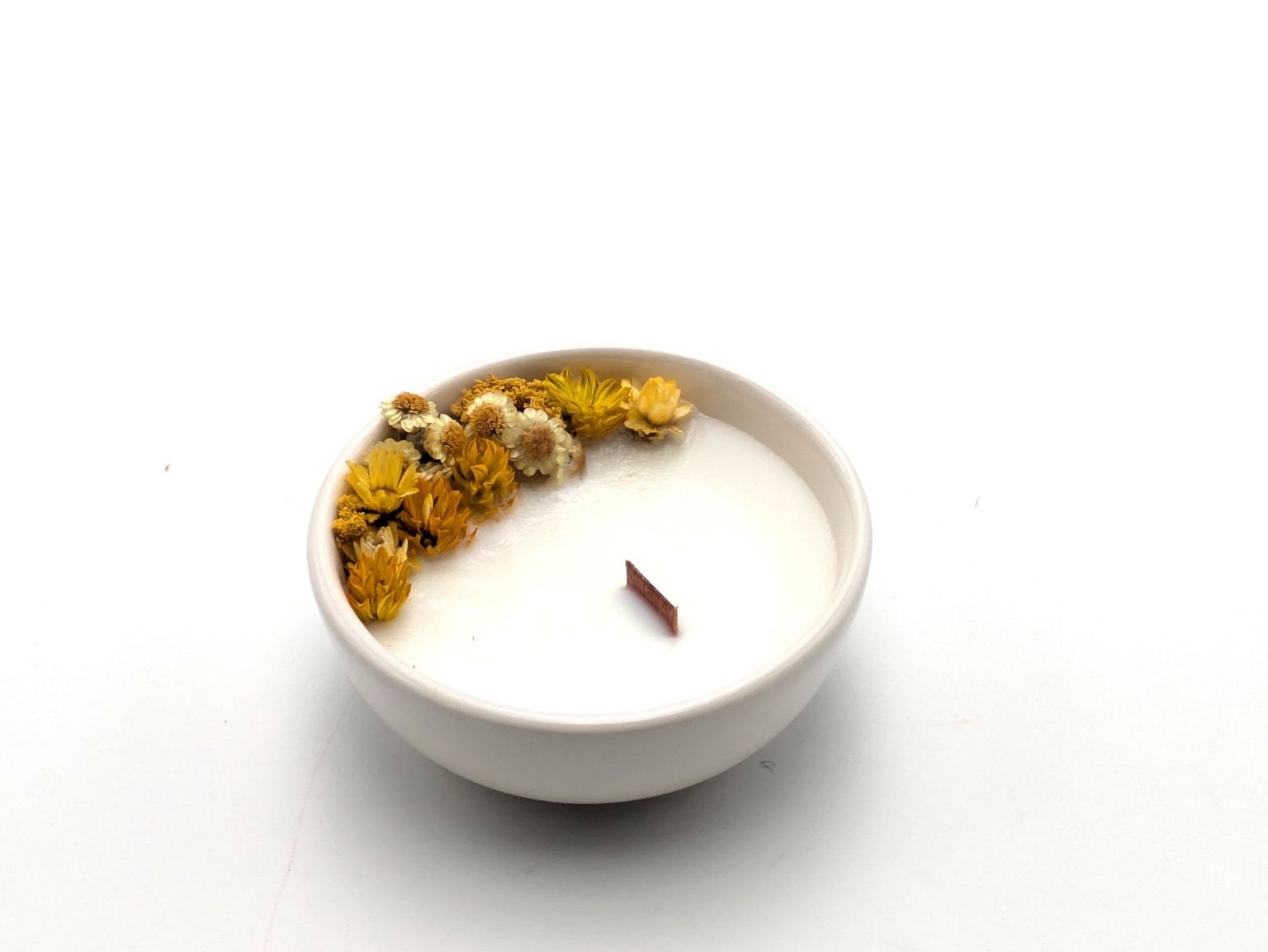 Mini Bougie Fleurs Séchées - Parfumée Vanille Epicée – Image 2