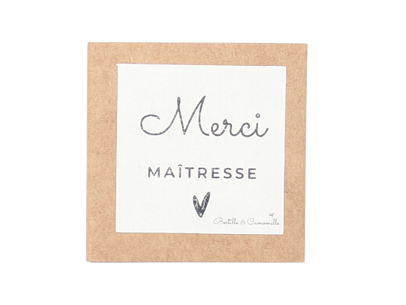 Un mot doux - Merci Maîtresse